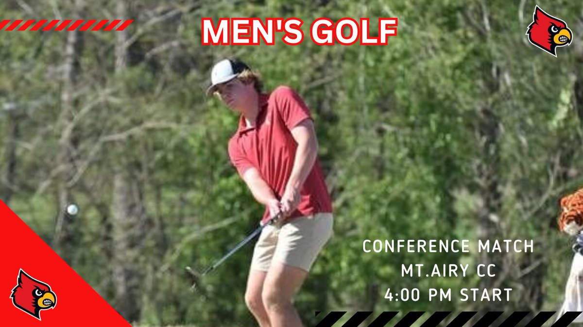 Good luck to @es_mensgolf as they travel to Mt.Airy CC for a Foothills 2A Conference match. Tee time is set for 4pm. Go Cards!