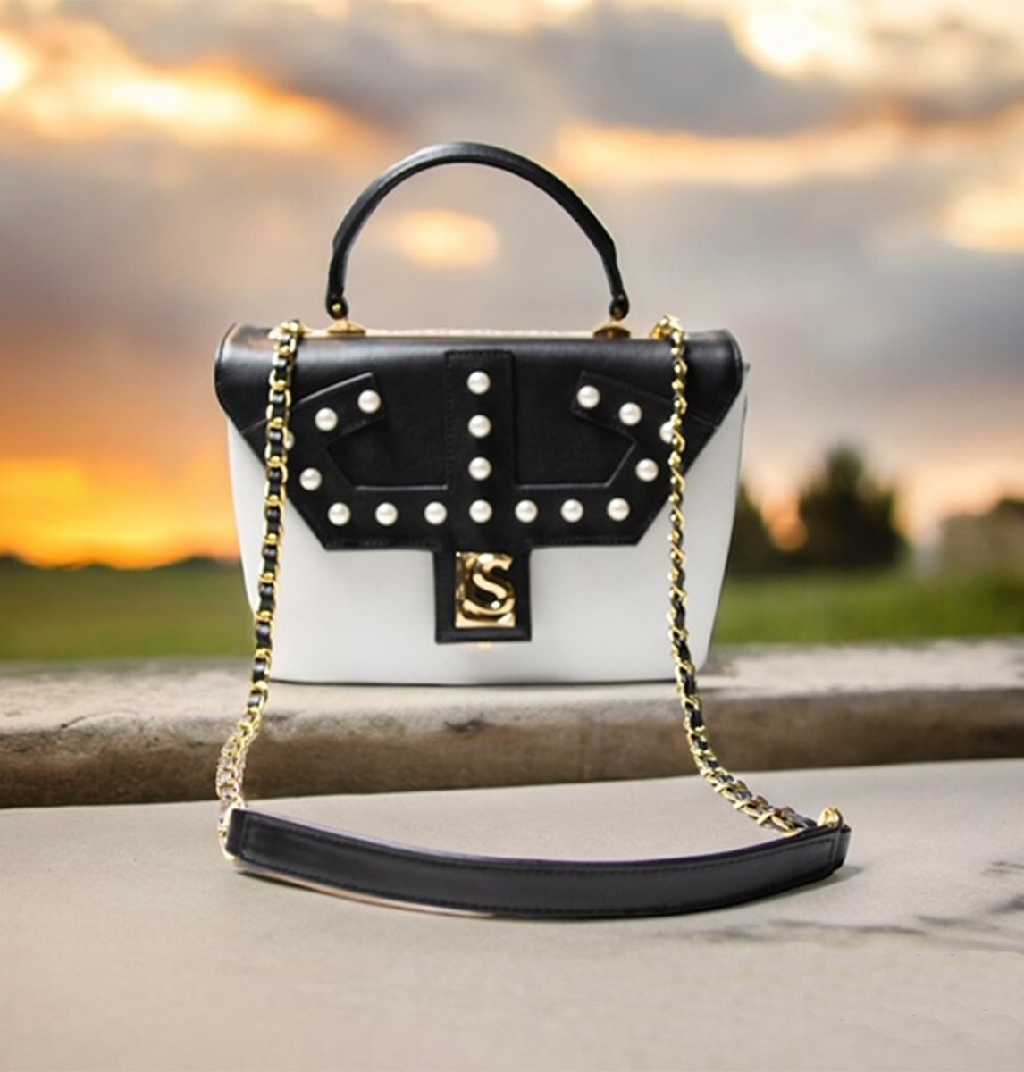 Elevate your Style with the Luxury and Unique LS CORONET Monochrome Handbag.
Designed by Lord Shayne

 #springsummer #luxurylifestyle #luxuryclothing #springfashion #summerfashion  #accessories #handbags  #luxuryshirts #womenclothing  #pearls #pearlnecklace #fashiontrends