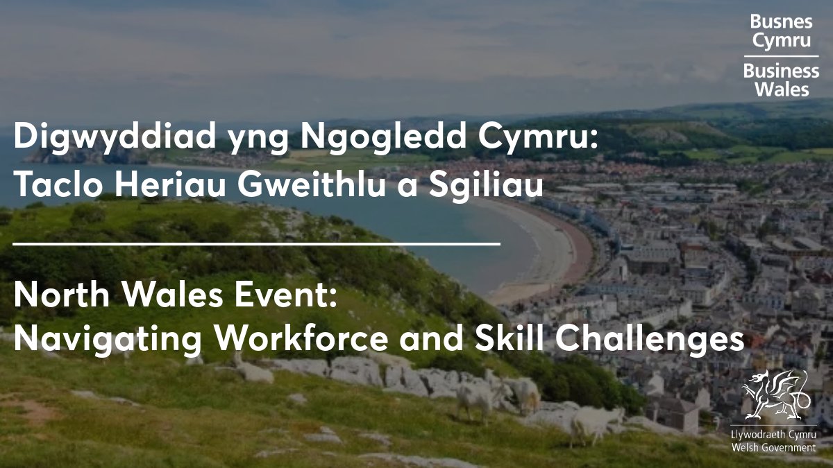 📅 Don't miss the North Wales Regional Skills Partnership event at @VenueCymru, Llandudno on April 26! Explore solutions for workforce challenges, perfect for all North Wales employers. Join us to navigate recruitment, retention, and development. 👇🏼 ow.ly/BFMR50Ralkc