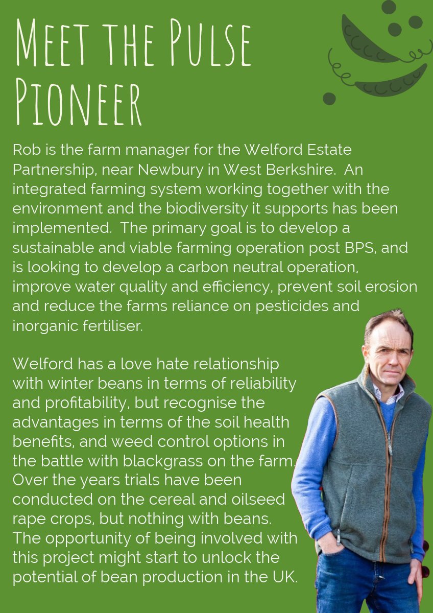 MEET THE PULSE PIONEER 😁🌱 Introducing @WaterstonRob - farmer in West Berkshire with a goal of developing a sustainable and viable farming operation post BPS👀 Find out more below⬇️