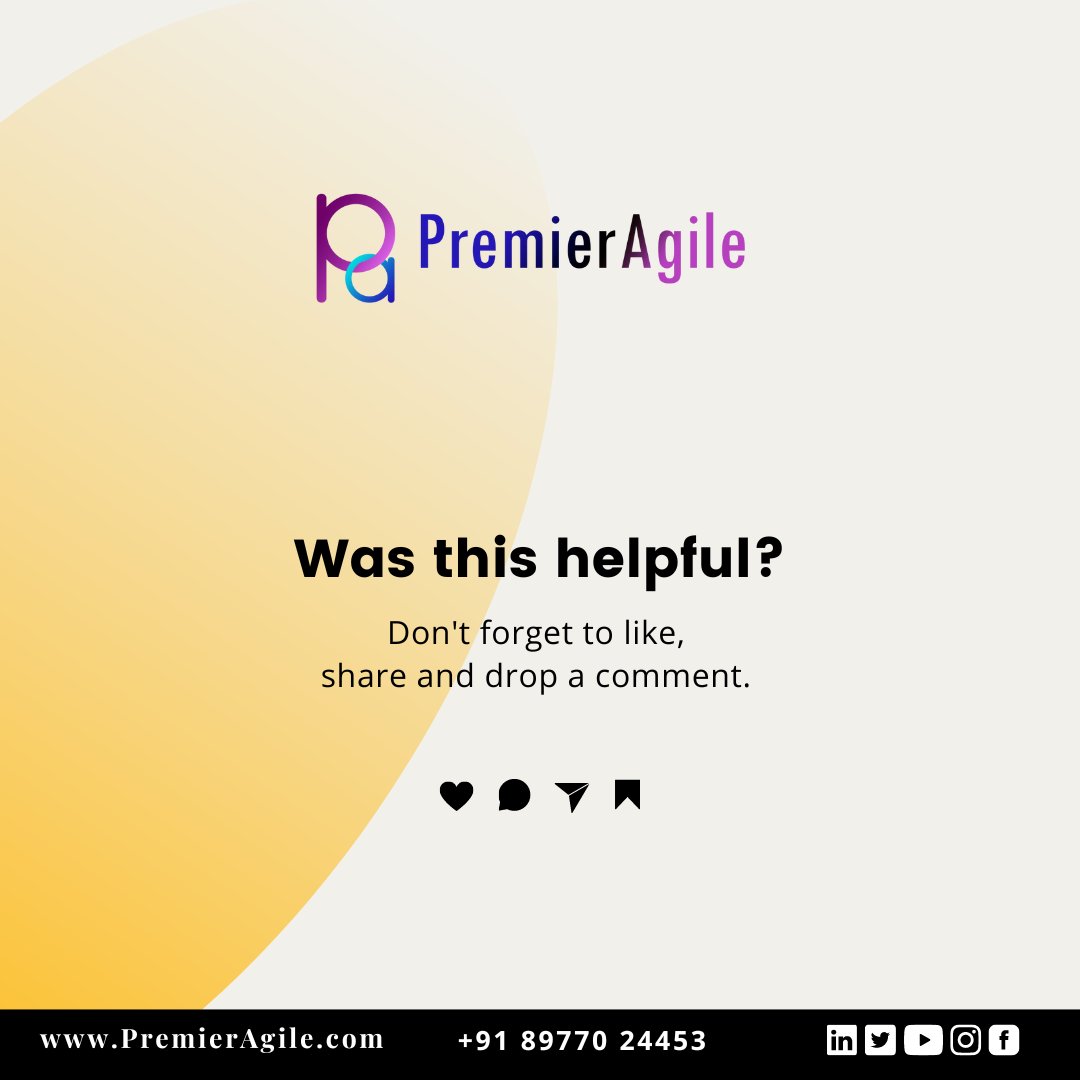 Anything we missed?

Do let us know in the comment section!

Follow PremierAgile for more learnings.

#agile #scrum #scrummaster #CSM #CSPO #productowner