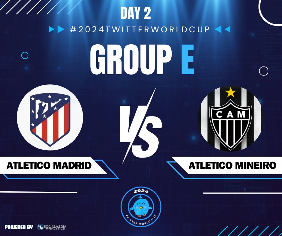 DeporFinanzas's tweet photo. 🔷𝗚𝗥𝗢𝗨𝗣 𝗘🔷/ 🇪🇸 @Atleti 🆚 @Atletico 🇧🇷 https://t.co/1RIeJc2iNm