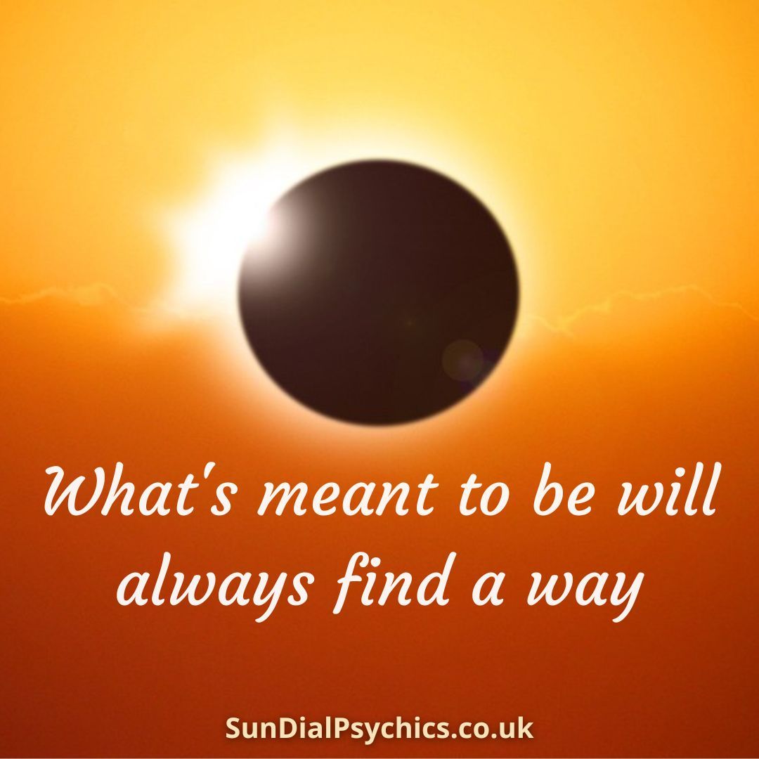 SunDialPsychics's tweet image. 🌒It's #EclipseSeason - time to move toward your #destiny. Find out what #fate has in store for you 👉 #SunDialPsychics

#eclipse #solareclipse #change #evolution #newstart #lawofattraction #manifestation #superattractor #highervibration #empath #intuition #starseed #gratitude