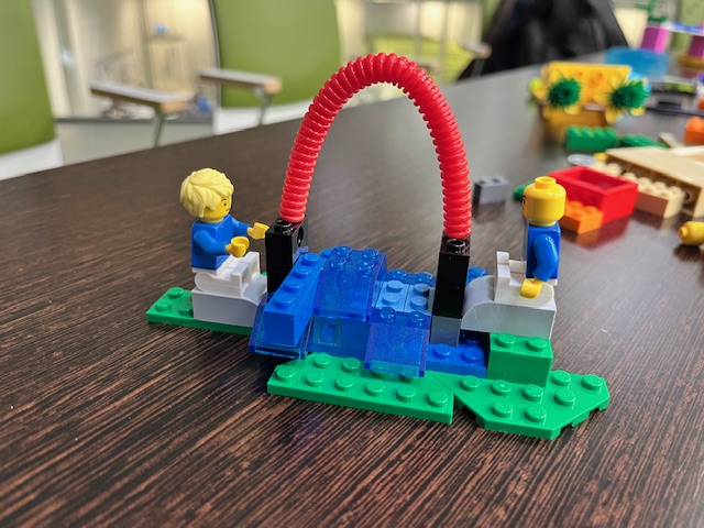 @robinson_rebecc from the @HincksCentre @MTU_ie was delighted to facilitate and design a LEGO Serious Play session to our MTU and international students from France and Germany who are taking part in the Blended Intensive Programme (BIP) focusing on #Entrepreneurship