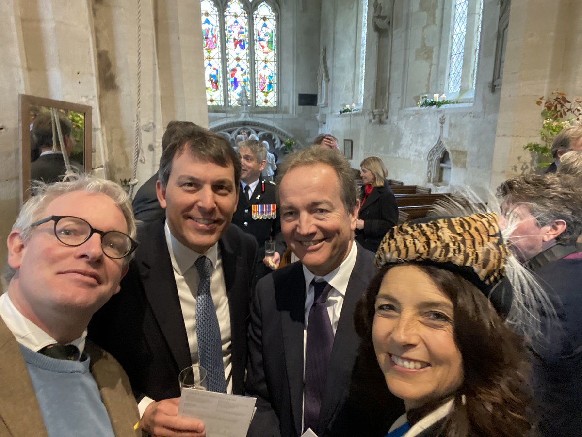 Great to join the new High Sheriff of Wiltshire Dr Olivia Chapple at her investiture on Friday - with @JohnGlenUK and (fittingly) former Big Society minister @NickHurdUK - a great appointment to a great job