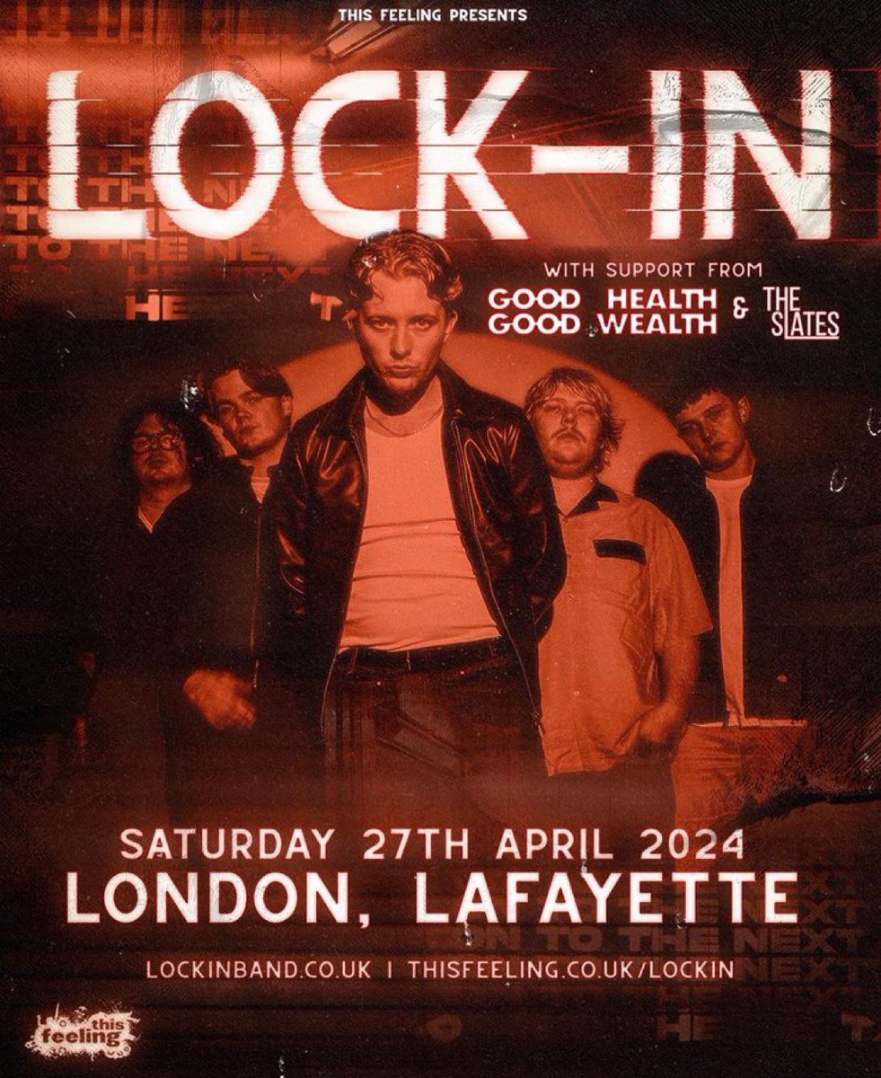 🫡 We are fast approaching the @Lockin_Band gig down in London at the iconic @LondonLafayette 🔥 tickets are now very limited to so if you’re wondering wether to get yours - GET IT NOW! (from the link below x)🚨