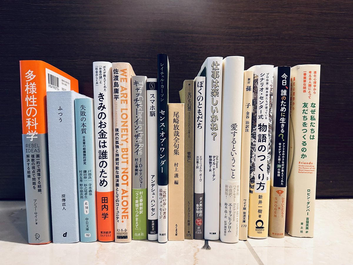 2週間くらいかかったけど、無事に150冊以上の本を寄贈/譲渡/売却できた…部屋がスッキリ こちらは将来の自分の子どもたちのために残した本の一部。読んでくれるといいな（笑）