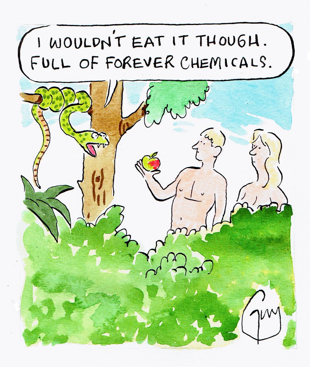 My cartoon for Tuesday's @MetroUK @MetroPicDesk #foreverchemicals #fruits