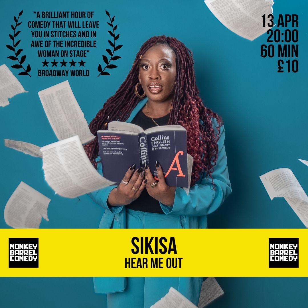 Saturday (8pm) SIKISA: HEAR ME OUT (@sikisacomedy) 🎟️ event.bookitbee.com/46624/sikisa-h…