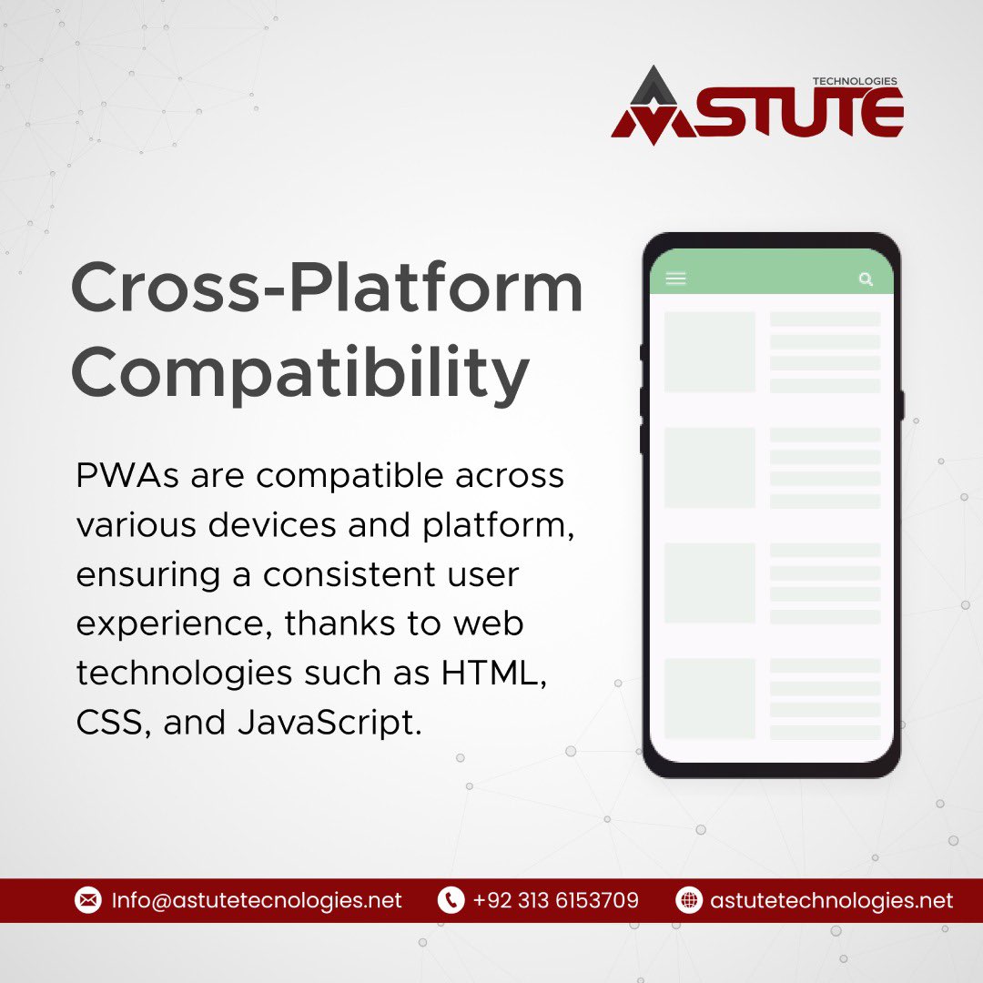 AstuteTech3's tweet image. Embrace the evolution of development! In today&apos;s tech landscape, the mobile-first strategy reigns supreme. Progressive Web Apps (PWAs) are pivotal in this paradigm shift.
#Astutetechnologies #React #costeffective #mobiledevelopment #webapps #ProgressiveWebApps #TechInnovation