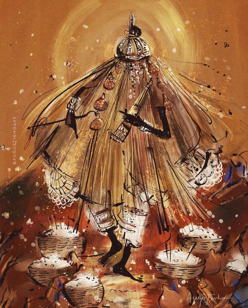 sem doença n há cura, sem dor n há rémedio e sem omolu/obaluaiyê n há vida! 🍿❤️