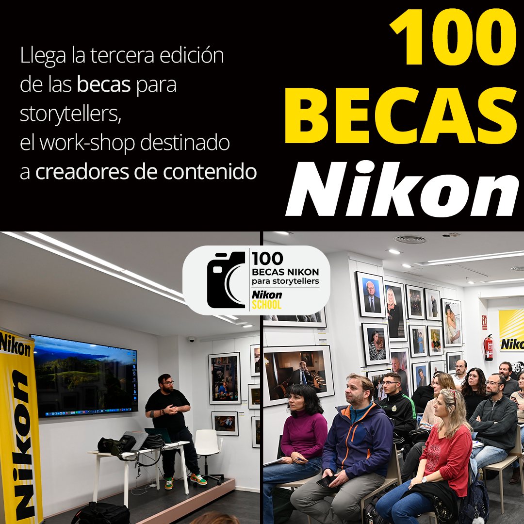 Quedan las últimas plazas para la tercera edición de las 100 Becas Nikon 🙌 ¿Vas a perder la oportunidad? Entra en el enlace e inscríbete ➡️ docs.google.com/forms/d/e/1FAI…