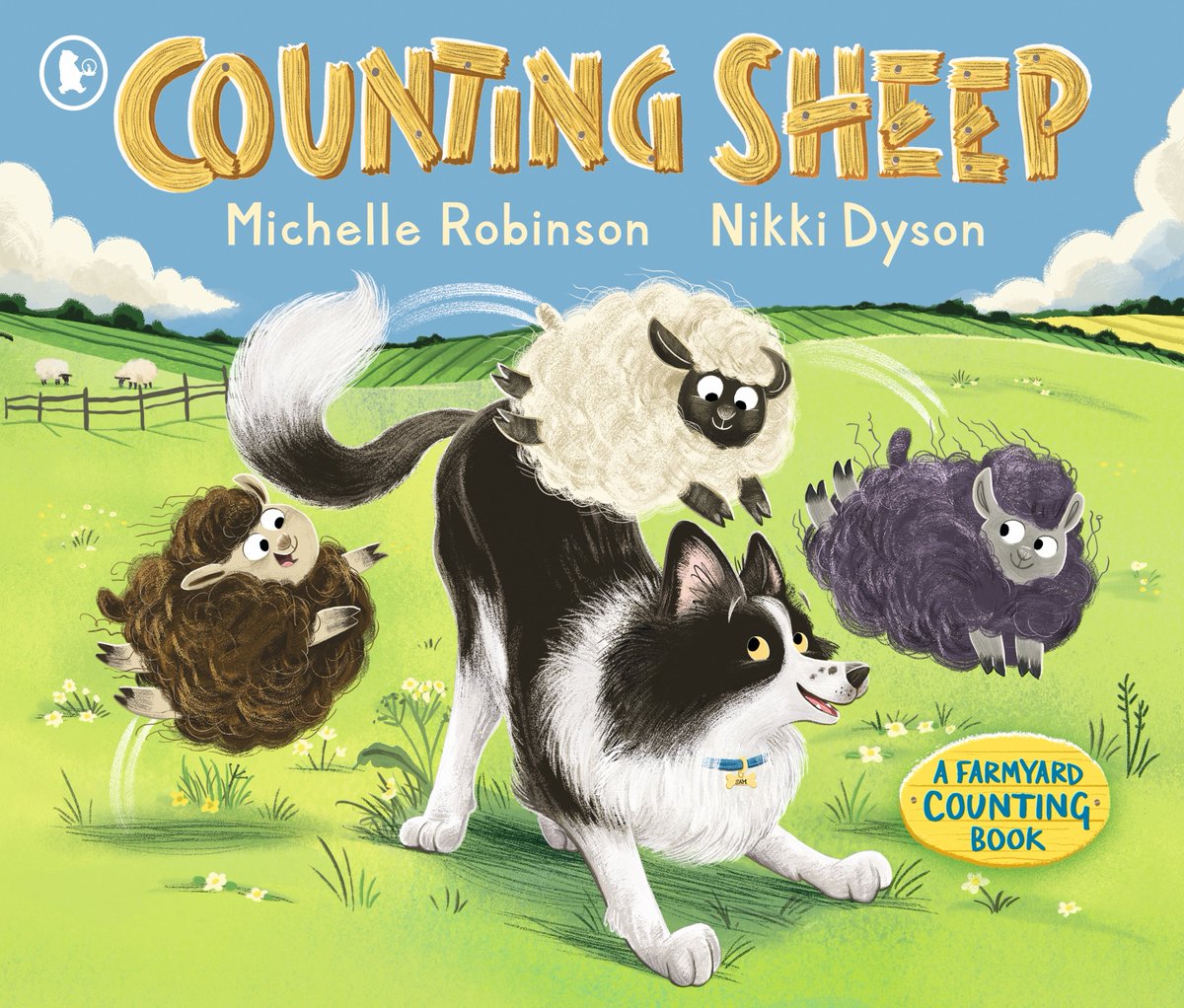 Down on the farm, it’s time to sleep. 
So sheepdog, Sam, rounds up the sheep… 🐑🐑

“This farmyard picture book is an entertaining read and the colourful illustrations are full of amusing details.” <a href="/Booktrust/">BookTrust</a> <a href="/DoodleDyson/">Nikki Dyson</a> <a href="/MicheRobinson/">Michelle Robinson</a>