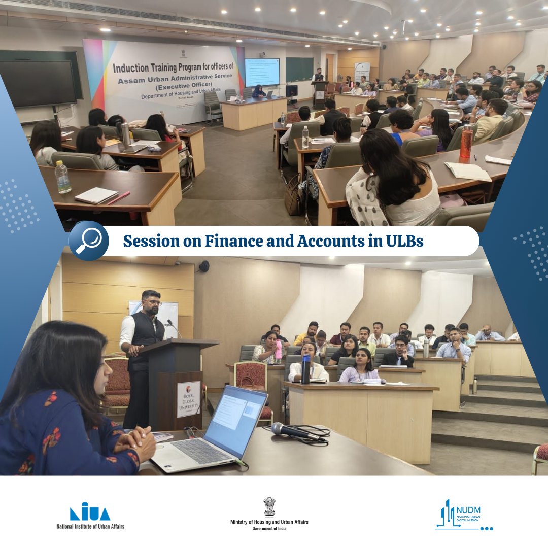 National Urban Digital Mission-NIUA (@nudm_niua) on Twitter photo On 23 March' 24, <a href="/NUDM_NIUA/">National Urban Digital Mission-NIUA</a> team conducted a session on āFinance & Accounts in ULBsā, org. by DMA, Assam for newly recruited EO in the state, focusing on the UPYOG's Finance & Acc. module, its benefits for ULBs, & sustainable impl. strategies.
Read More: linkedin.com/feed/update/ur⦠On 23 March' 24, <a href="/NUDM_NIUA/">National Urban Digital Mission-NIUA</a> team conducted a session on āFinance & Accounts in ULBsā, org. by DMA, Assam for newly recruited EO in the state, focusing on the UPYOG's Finance & Acc. module, its benefits for ULBs, & sustainable impl. strategies.
Read More: linkedin.com/feed/update/urā¦