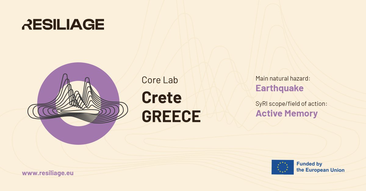 ResiliageEU's tweet image. April comes with a new #CORELab introduction: Crete - Greece, and the main natural hazard is #earthquakes! 🇬🇷

The #UniversityMuseum will implement actions to activate people&apos;s memory and raise awareness about the risks and effects of earthquakes in the region.

Ready for more?🔜