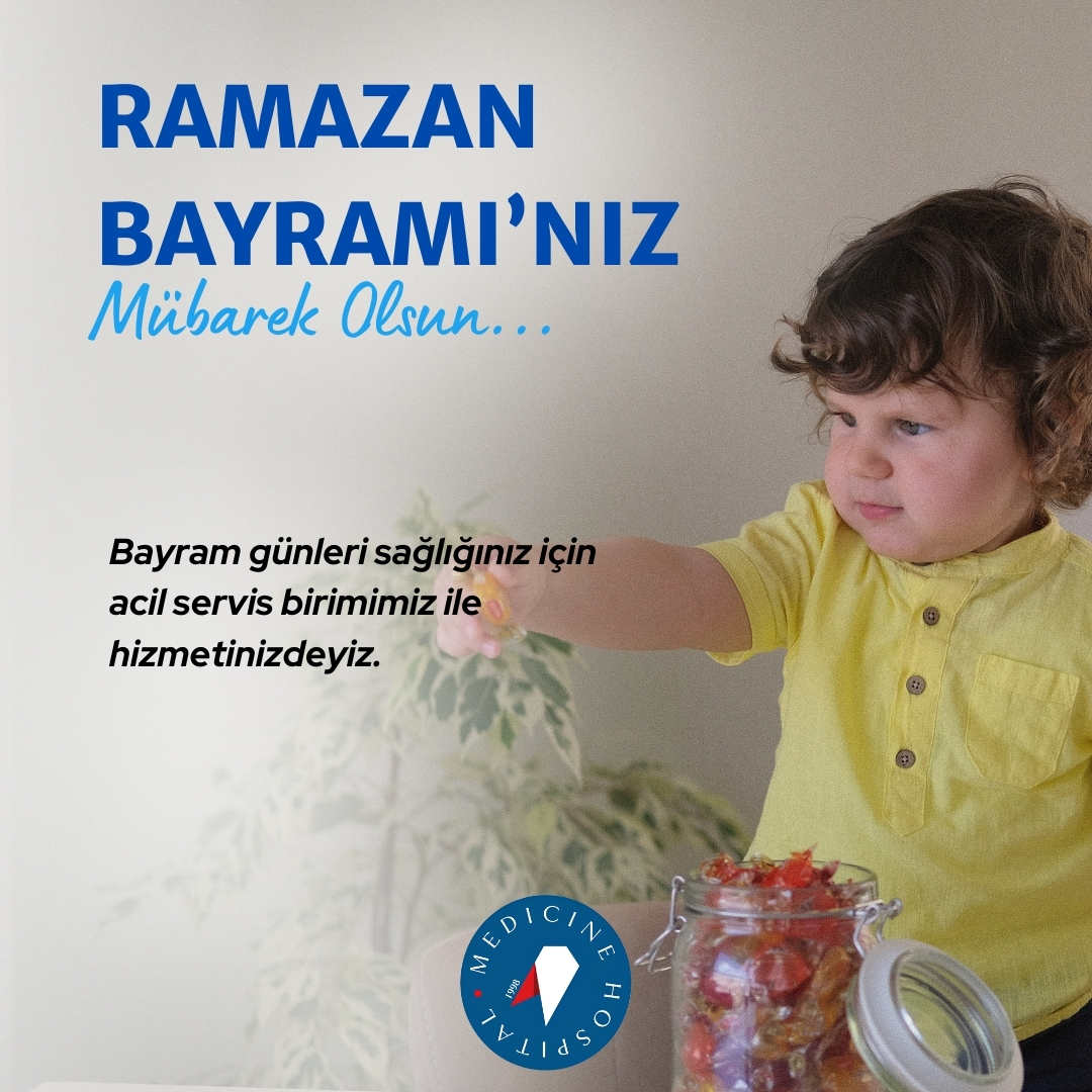 Bu özel günde ailenizle huzurlu ve sağlıklı bir gün geçirmeniz temennisi ile acil servis birimimiz ile 7/24 hizmetinizdeyiz. Ramazan Bayramı'nız mübarek olsun!

 📞Randevu için: 444 0 205

#atlasüniversitesi #medicinehospital