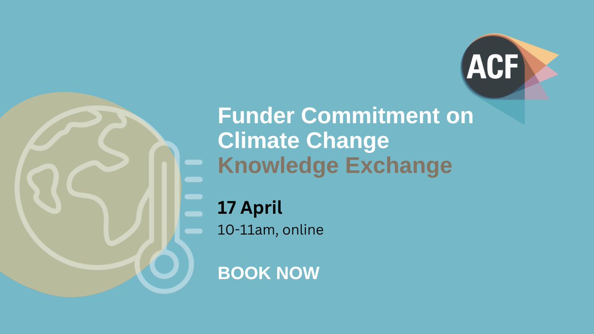 Join fellow FCCC signatories at a knowledge exchange session around committing resources to accelerate work that addresses the causes and impacts of #ClimateChange. @YouthMusic and @BBCCiN will get the conversation started. Sign up here: acf.org.uk/Shared_Content…