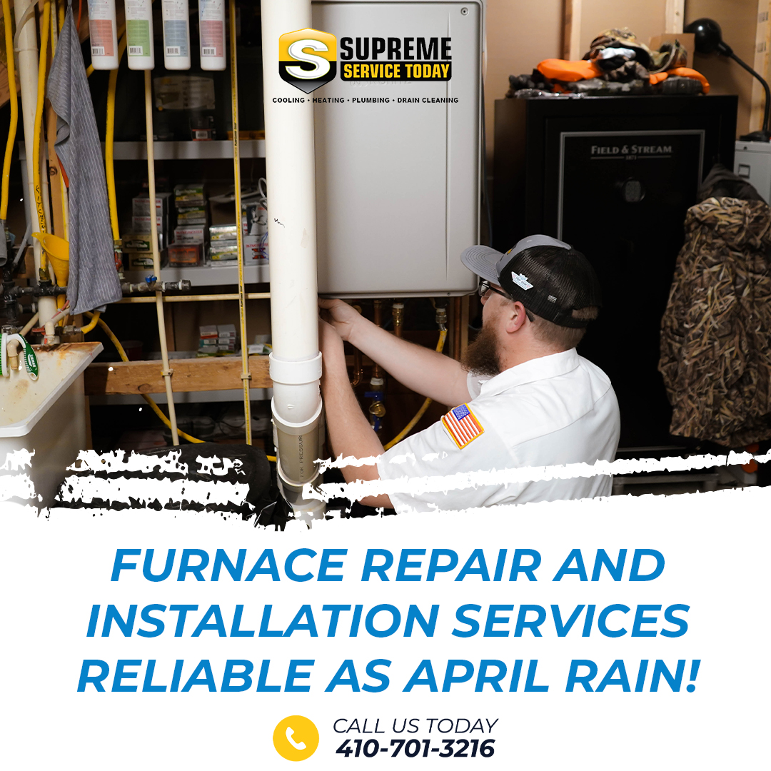 SupremeToday's tweet image. When your furnace decides to play hide-and-seek in Ellicott City, it's time to call in the experts! Our furnace repair and installation services are as reliable as April rain, ensuring you stay snug and warm all season long. 
supremeservicetoday.com
#SpringComfort #EllicottCityMD