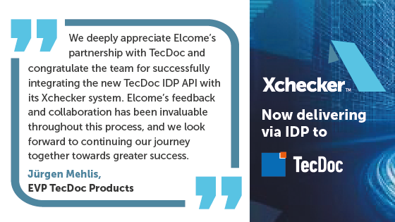 ElcomeONCE's tweet photo. https://t.co/Avh2Tu1CPj 🌟Big News Alert! Our partnership with TecDoc just reached a whole new level! 🚀And here's the game-changer: Xchecker is now delivering data to TecDoc via IDP (Instant Data Processing)!👏 #Partnership #Innovation #Success #TecDoc #Xchecker #DataIntegration https://t.co/ldJO2fdgf7