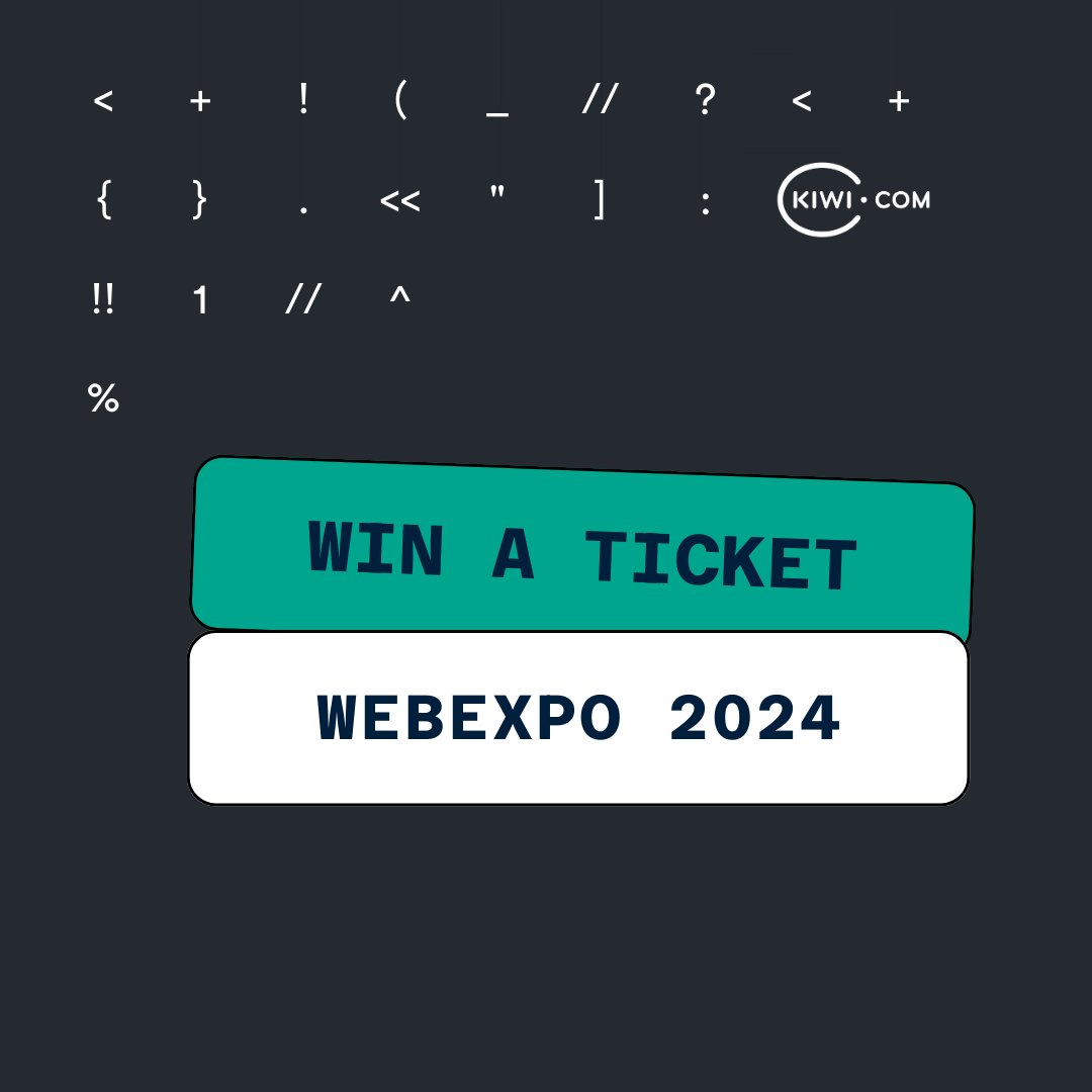 Don't have a ticket to @webexpo, yet? Well, worry not, now you can win one! 😍 ➡️ Just answer a few easy questions here: forms.gle/1pZSfBNevtRSX4…
