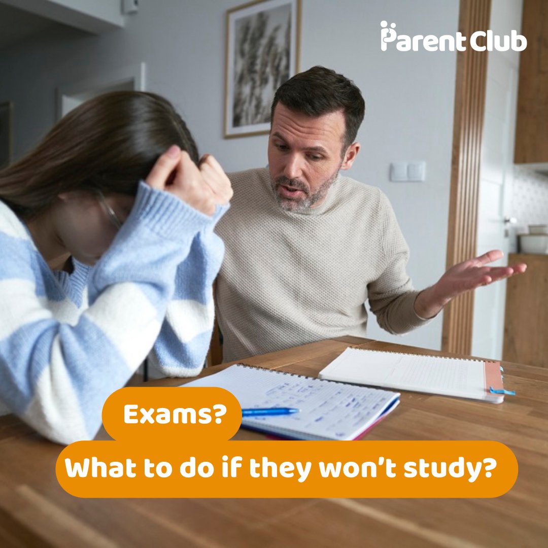 Got a teen prepping for exams who won't study? 😬 Try to talk to them about it 💬 It can help if you’re doing something else while you talk, like walking or driving as this takes the pressure off 😻 For tips to help persuade your teen to study, visit ➡ parentclub.scot/articles/how-c…