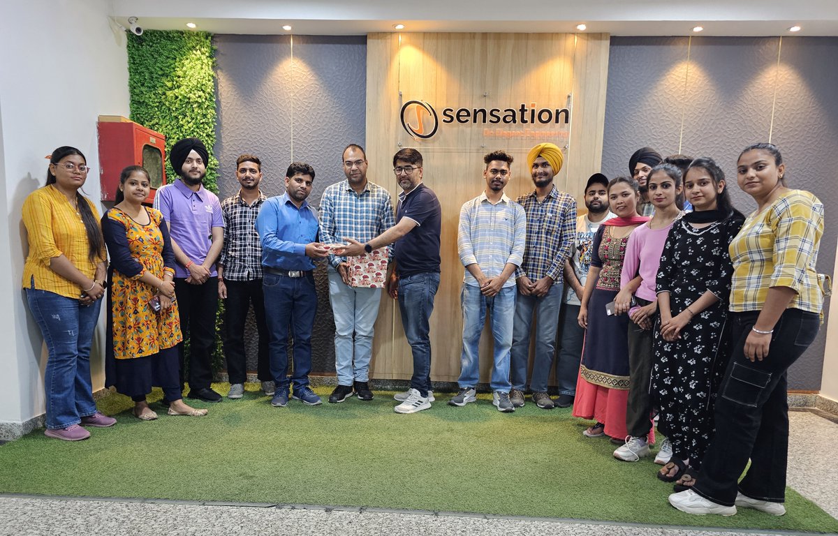 Sensation Solutions, warmly welcomed Kunal Verma Sir (Training & Placement Officer) from Lyallpur Khalsa College, #Jalandhar yesterday. As a leading provider of Software solutions & #IT #TrainingCourses, we have earned the utmost trust of esteemed educational institutions.