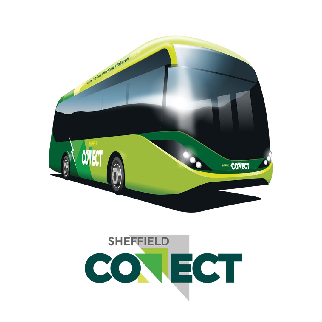 From today, Sheffield Connect is a free service provided by 4 new electric buses. Operating 7am to 7pm Monday to Saturday &amp; 09:30am to 4pm on Sundays and Bank Holidays. SC1 operates up to every 7 minutes, SC2 operates every 20 minutes.