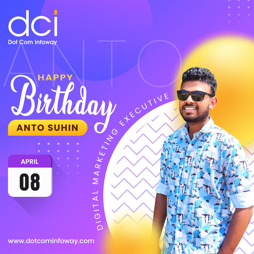 🎉 Wishing Anto Suhin, our digital marketing extraordinaire, a fantastic birthday filled with joy, laughter, and success! Your passion and innovation drive our team forward every day. Here's to celebrating YOU and all your amazing contributions #HappyBirthday #DigitalMarketing