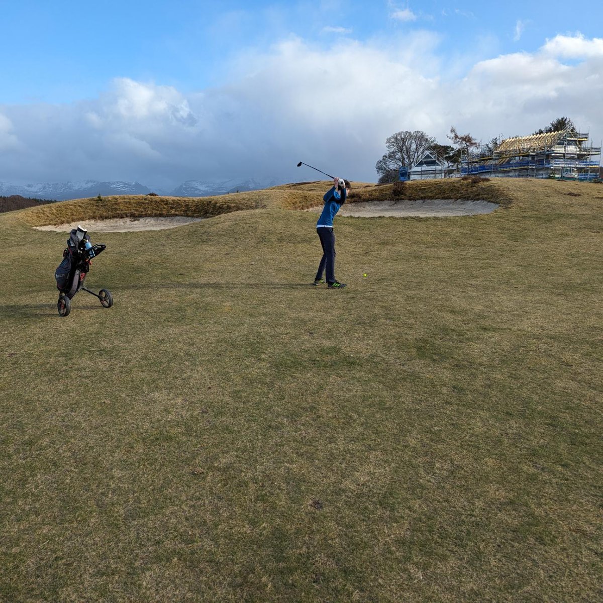 Boys played Spey valley at the weekend in <a href="/juniorgolfscot/">Junior Golf Scotland</a> event. Challenging in very high winds 🙈