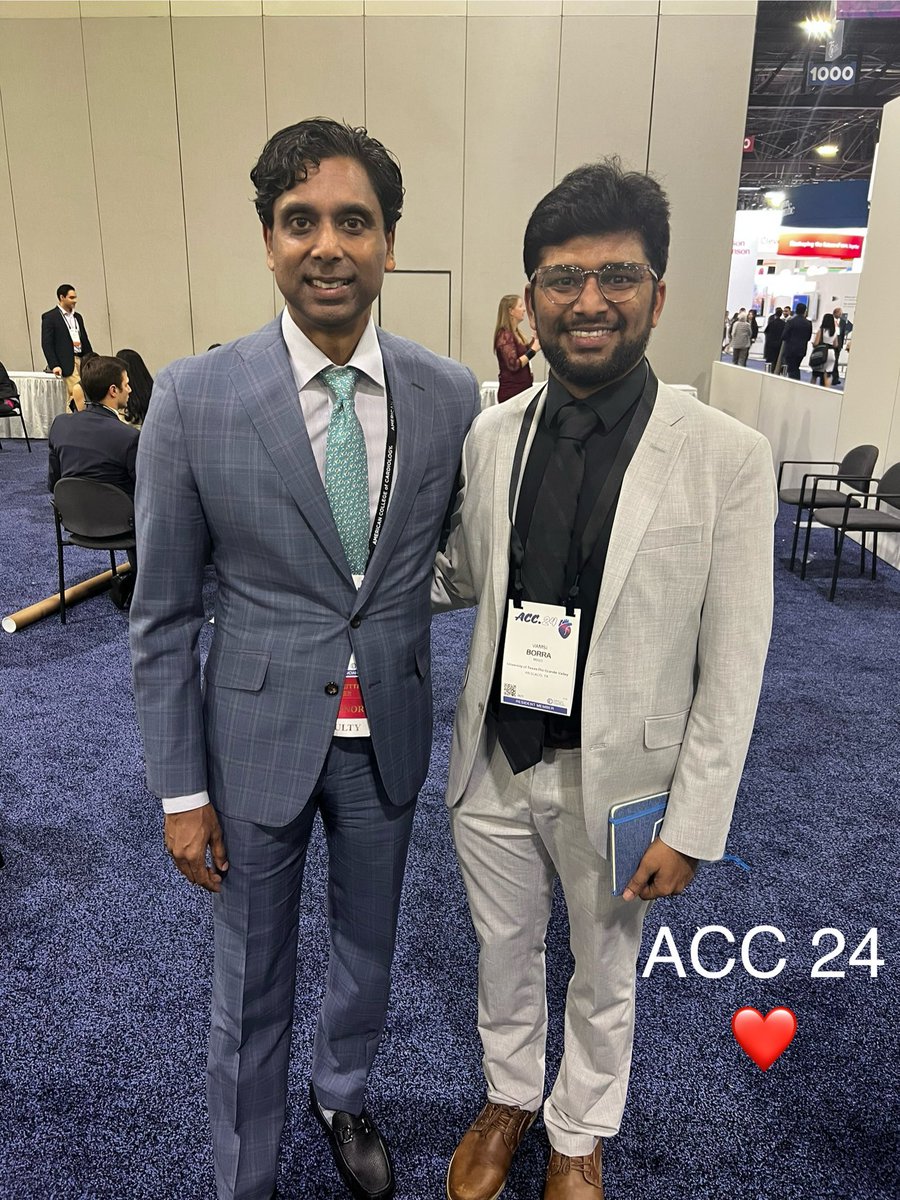 'Grateful for the journey from #ACC2023 to #ACC2024 with @SrihariNaiduMD. Our meetings continues to inspire and drive progress. Looking forward to many more fruitful exchanges in the future! @ACCinTouch @NYSCACC #ACC2024 #Atlanta #SoMeAmbassdor