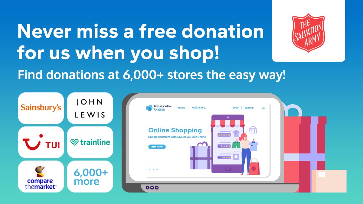 You can raise donations for us in one easy click with the @giveasyoulive Donation Reminder. - It's free - There are over 6,000 stores! Download and raise > bit.ly/3mkSW5s