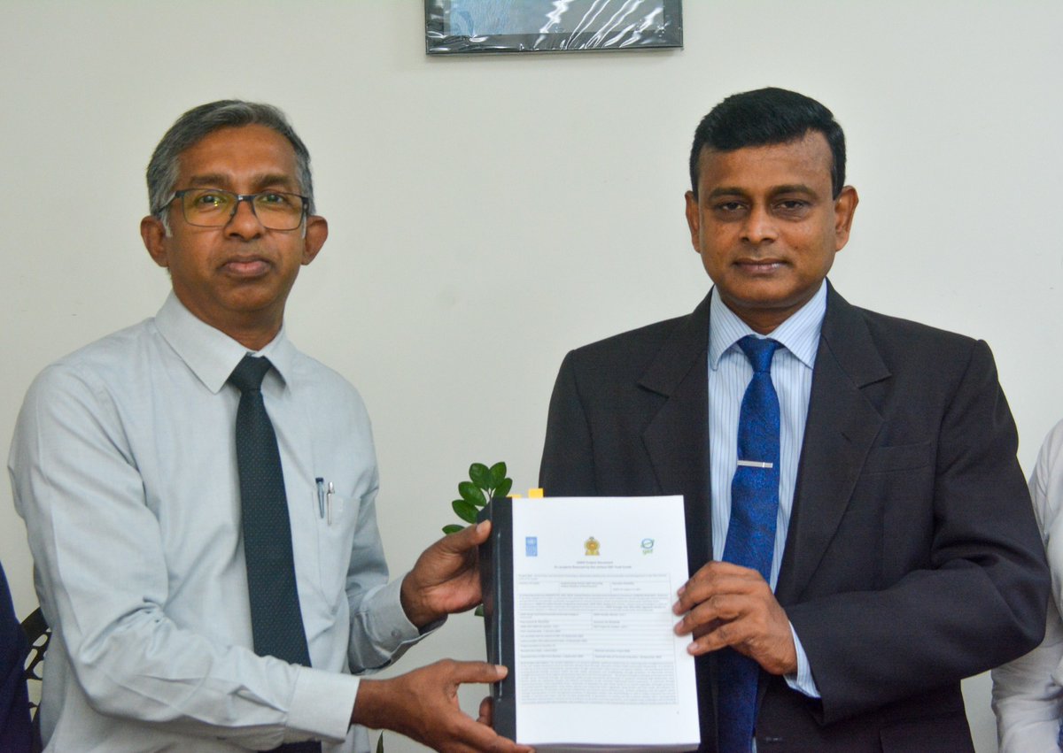 Secretary, Ministry of Environment Mr.Prabath Chandrakeerthi, signed the Project Document on " Partnership and Innovative Financing to Mainstream Biodiversity and Sustainable Land Management in Wet Zone of Sri Lanka" funded by Global Environment Facility (GEF)  on 8th April 2024.