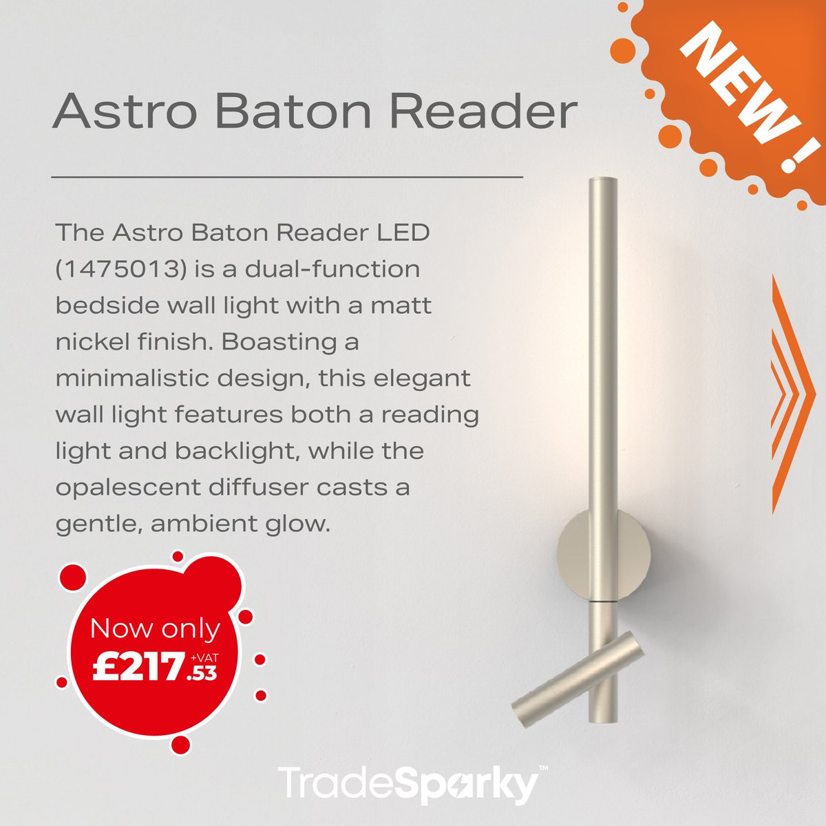 tradesparky's tweet image. ⚡️NEW Astro Lighting⚡️
Shop Now &amp;gt; tradesparky.com/lamps-and-ligh…
Astro Lighting Limited offers a wide variety of interior lighting options that beautifully combine functionality with design elegance.
#TradeSparky #Astrolighting #Astro #interior #exterior #design #lightingdecor