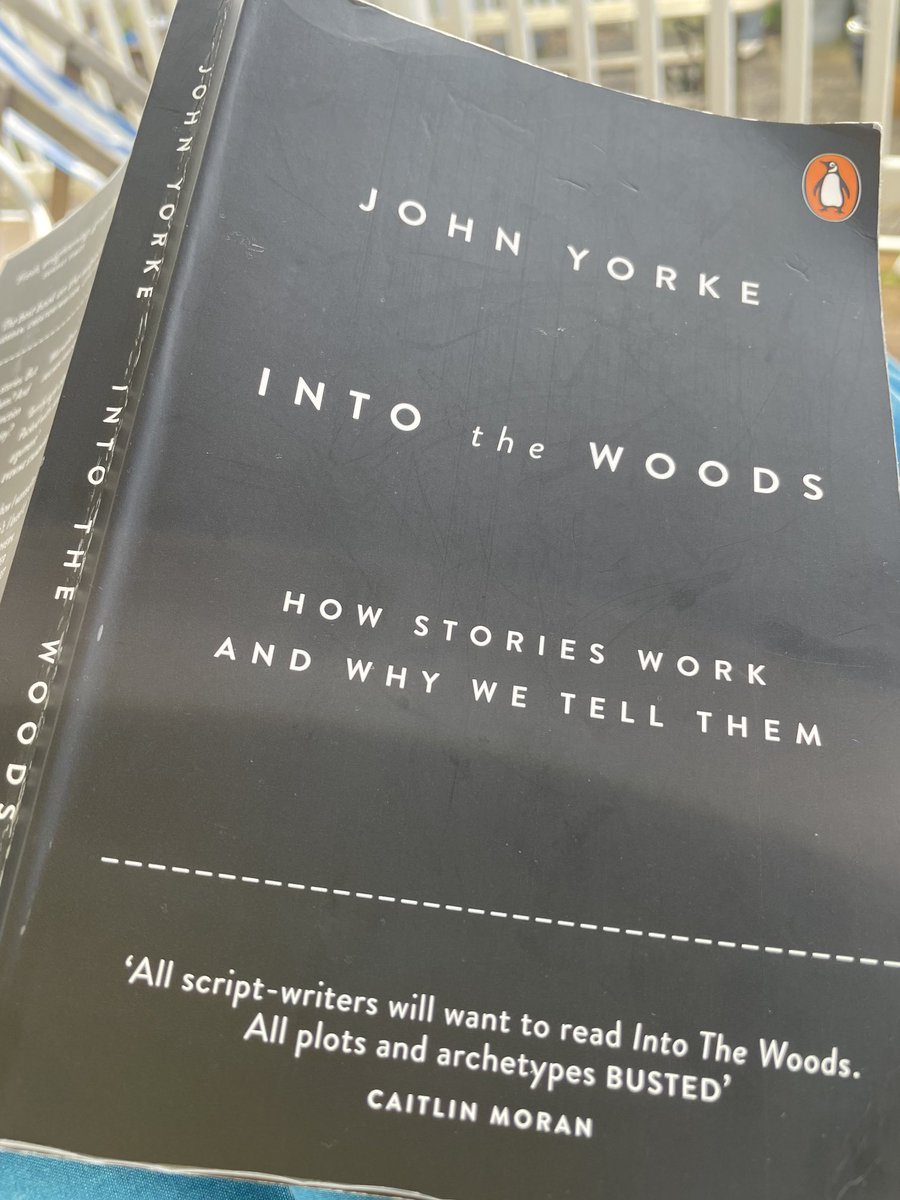 Really enjoying reading this book⁩ by creator of ⁦@BBCWritersAcad⁩ ⁦@johnyorke123⁩ So many useful tips on what makes a good story & why, from ancient myth to Hollywood. Thanks ⁦@annajefferson⁩ @newwritingsouth⁩ for prompting me! #Writing #NewWriting