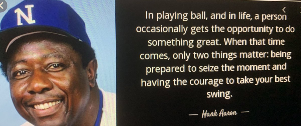 CoachBWhite7's tweet image. #WakeUpFlying #WakeUpSwinging 50 years ago tonite my favorite player Hammerin’ Hank Aaron broke Babe Ruth’s HR record…::#715…#KeepSwinging