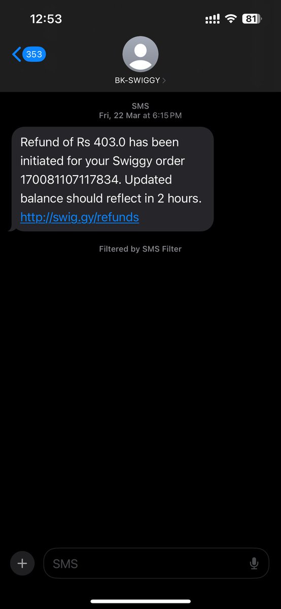kapilsarle's tweet photo. @SwiggyCares @SwiggyInstamart @Swiggy I had already spoken with bank and swiggy about it. swiggy care updated me this msg, Now you are telling me it wasn’t captured by swiggy. 
How is it possible, please refund my money https://t.co/LCq3A9IKKd