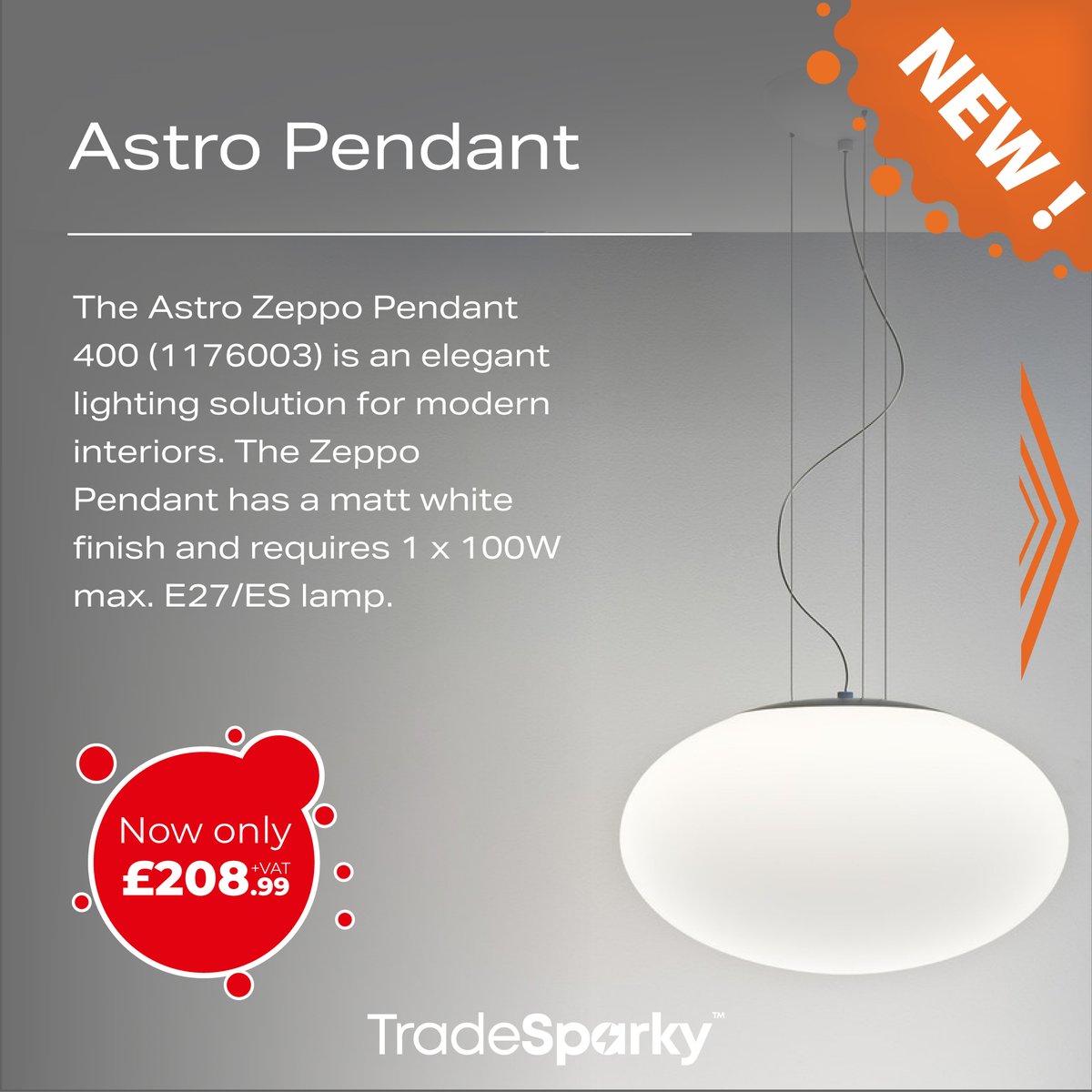 tradesparky's tweet image. ⚡️NEW Astro Lighting⚡️
tradesparky.com/lamps-and-ligh…
Astro  Lighting Limited offers a wide variety of interior lighting options  that beautifully combine functionality with design elegance.
#TradeSparky #Astrolighting #Astro #interior #exterior #design #lightingdecor
