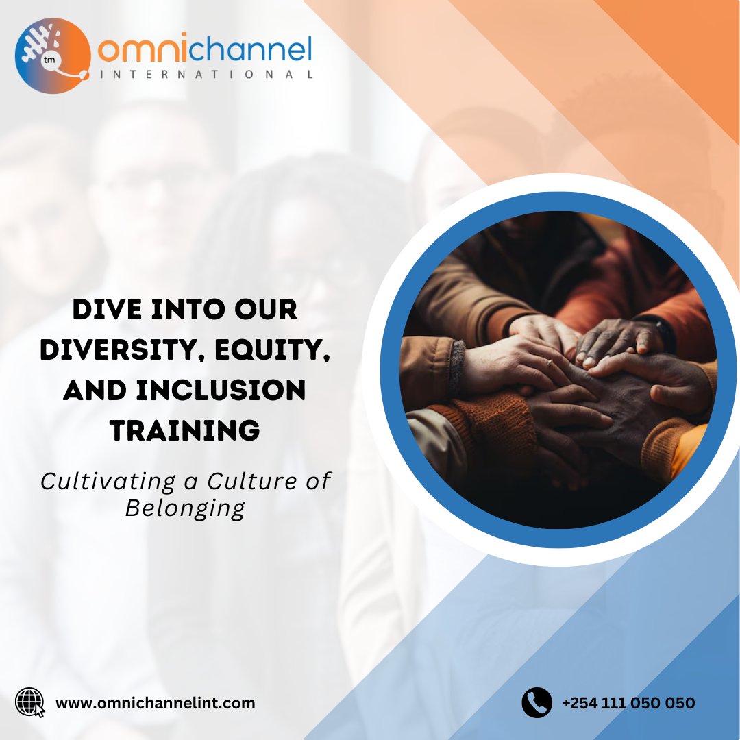 Happy Friday 
With our Diversity, Equity and inclusion training, you are able to cultivate a culture of belonging in the workplace 😊
Contact us today for this services‼️

#customersupport #CallCenter #omnichannel #customerservice #customersupport