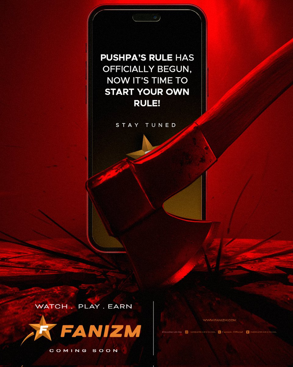 Fanizm_Official's tweet photo. The wait is over! Pushpa's reign has begun, now it's your chance to rule the world of movies. 

🔗 https://t.co/OAchdUUiO9

#Fanizm #FanizmComingSoon 

#Pushpa2TheRule #PushpaMassJaathara https://t.co/EU1RU78V3K