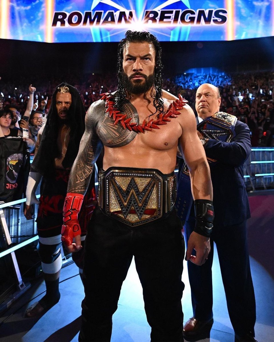 Shadaya_Knight's tweet photo. The Thanos of pro wrestling has finally been defeated and dethroned. But what a run it has been close to 4 years on top. Roman Reigns will go down as one of the GOATS

Hit like if you're a fan
#WrestleMania https://t.co/cCT5BLej7g