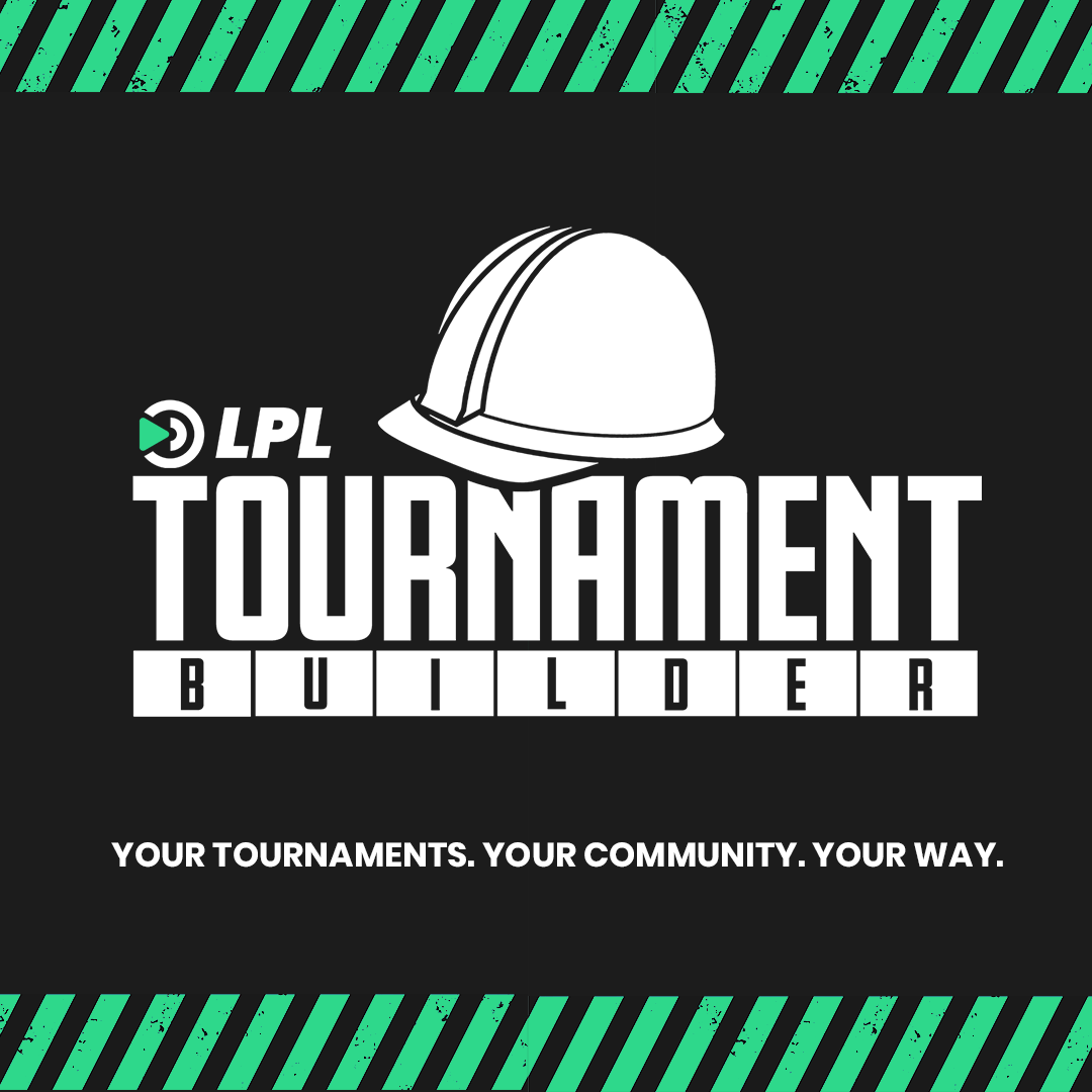 Introducing LPL Tournament Builder, a FREE service putting the power of the LPL Platform in YOUR hands. Choose a game and create your own tournament, complete with prizing. Use add-ons to customise your comp and make it your own.

Learn more lplgg.co/Tournament-Bui…