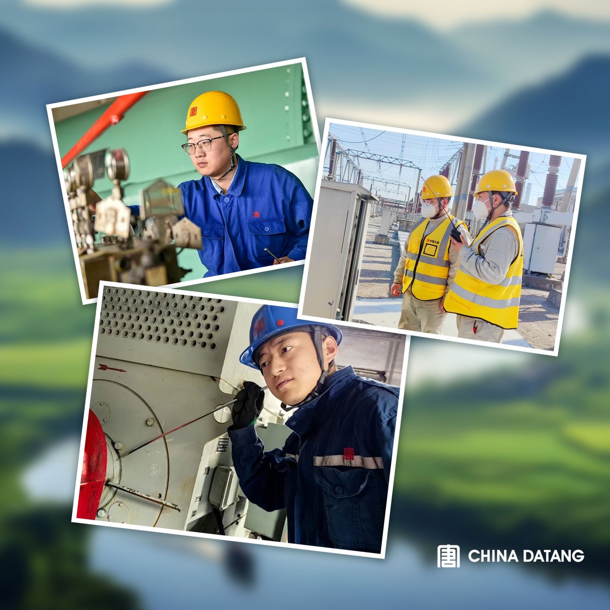 China_Datang's tweet photo. The #springinspection is in full swing! Recently, our CDTers have been carrying out thorough inspections across various regions to identify and eliminate any hidden risks and dangers. They are striving to ensure the safe and stable operation of power generation equipment. https://t.co/PzJbN2cUK1
