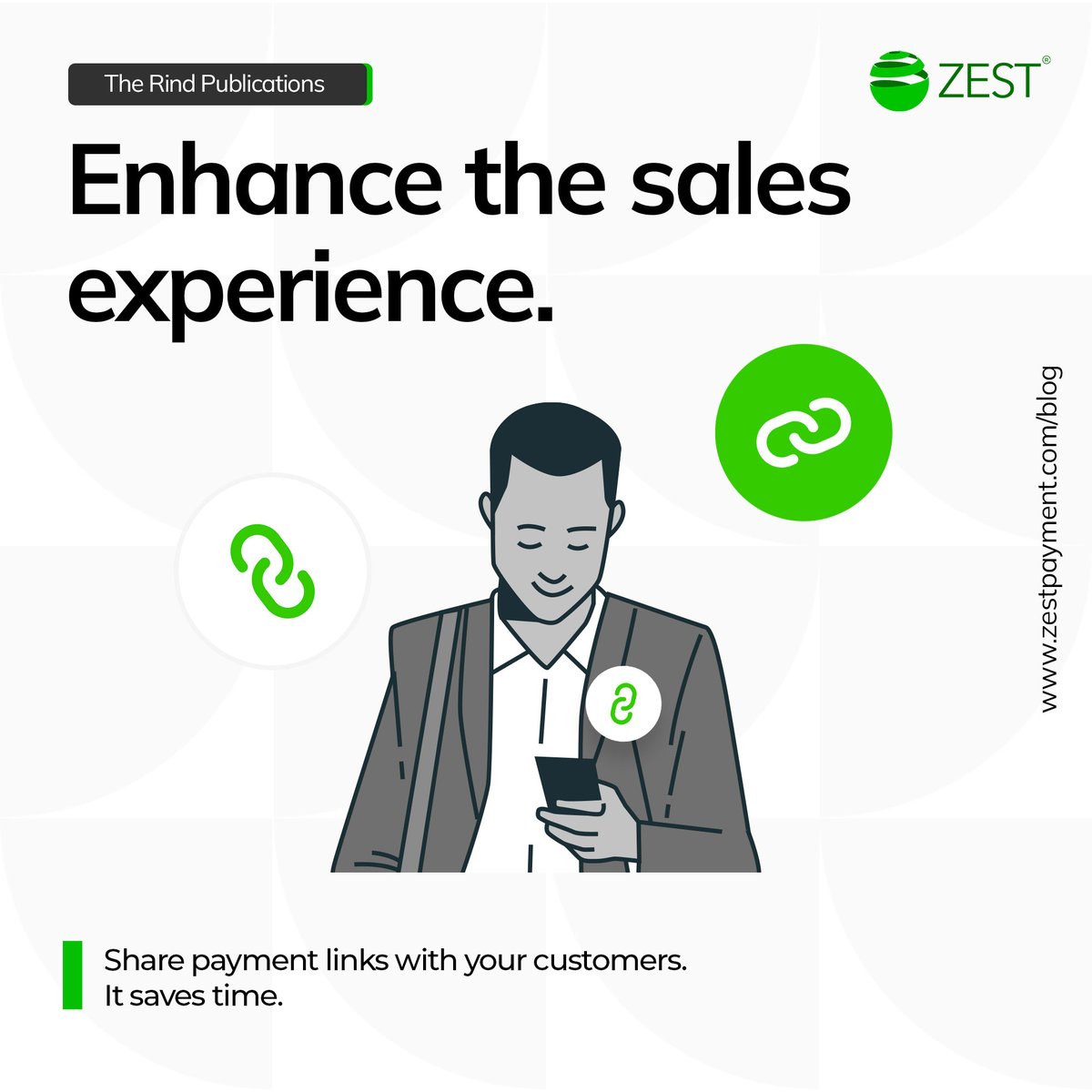 zestpayment's tweet photo. Simplifying payments for your customers is one sure way to keep them coming back. Read our latest blog post on how to get paid and grow your business with payment links.
https://t.co/0qncl1oVOv
#SeamlessPayments #GoForBetter https://t.co/H3U5NMgpFN