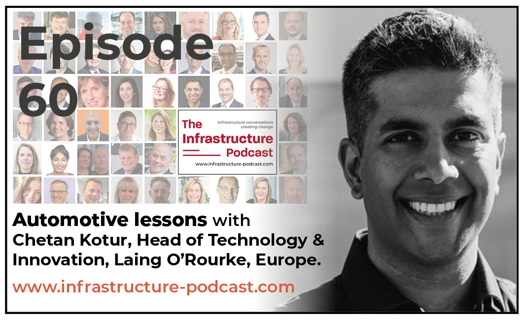 What can construction learn from the automotive sector? Well.. quite a lot actually! My guest on the Infrastructure Podcast is Chetan Kotur. A year ago he left a career in car design & manufacturing to join @Laing_ORourke and is a man on a mission! Listen: infrastructure-podcast.com/episode-60---c…