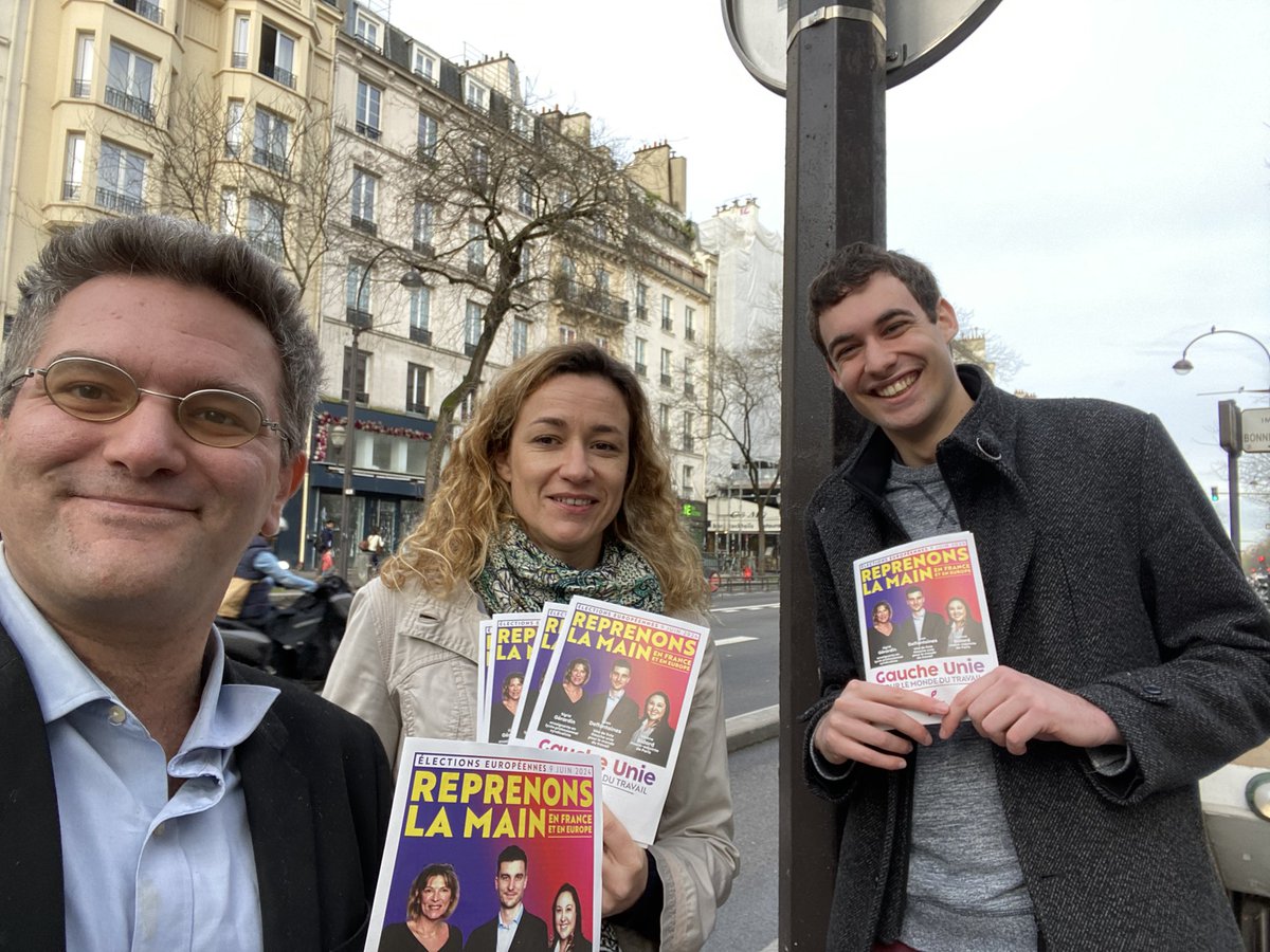 Pour bien commencer la semaine, quoi de mieux qu’une petite diff au métro Bonne Nouvelle pour reprendre la main en France et en Europe le 9 juin avec @L_Deffontaines ? Rien ! #AvecLeon