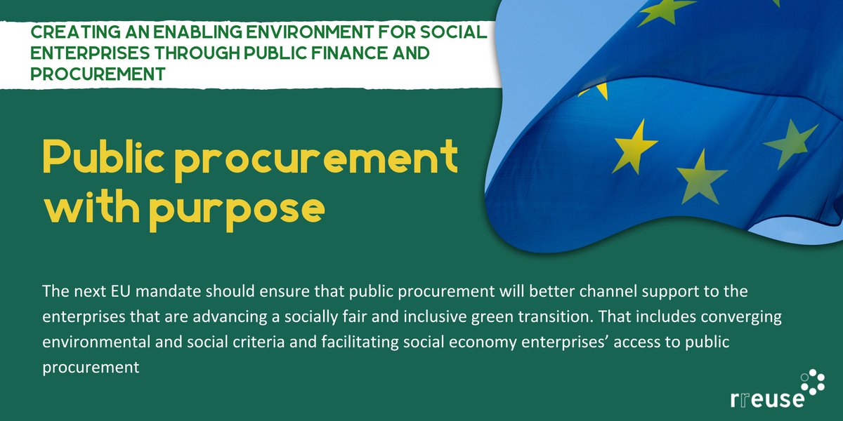 #Publicprocurement accounts for 14% of EU GDP. It's an opportunity for #social & #environmental progress. 🚨However, the lowest price is often the sole award criterion, compromising a resilient economy Read our #manifesto 🔗t.ly/k4WR_