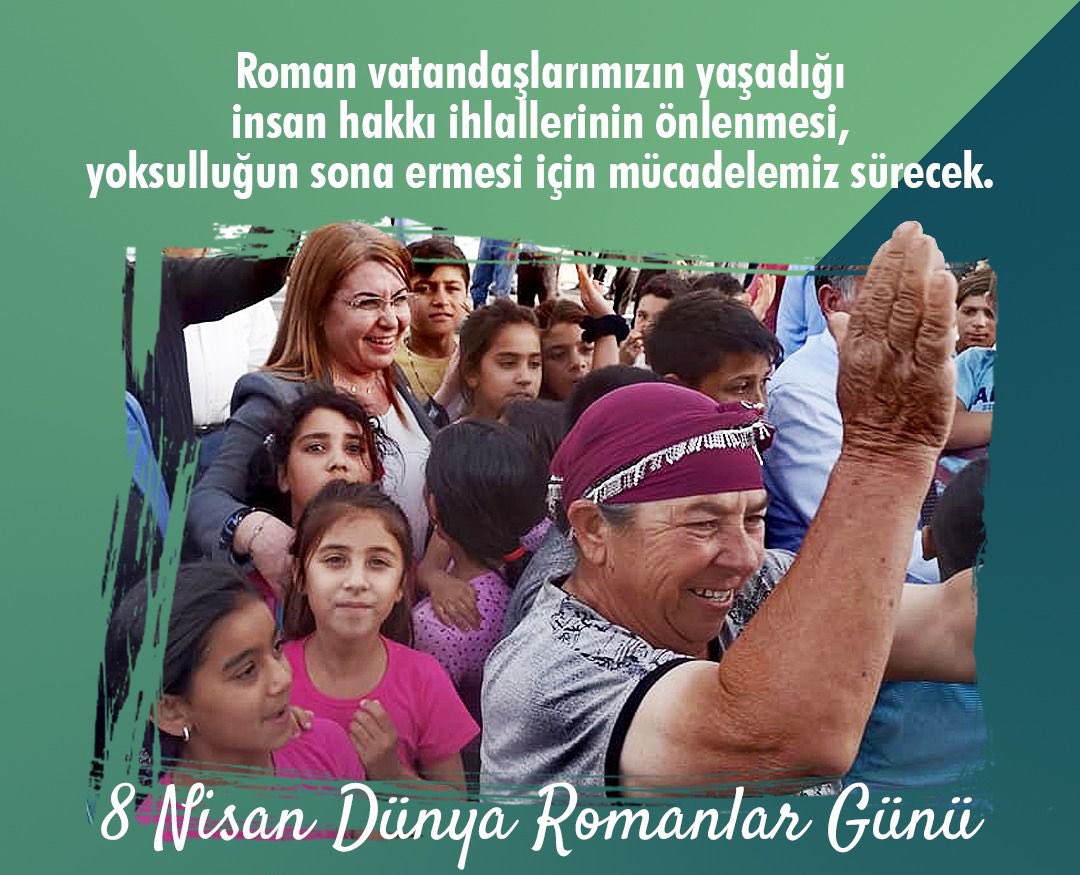 #8Nisan #DünyaRomanlarGünü Sosyal devletin gerekliliklerinin yerine getirildiği, hiç kimsenin geride bırakılmadığı eşit bir toplumda yanyana yaşamak mümkün... Roman yurttaşlarımızın yaşadığı önyargı, ayrımcılık ve ötekileştirmenin son bulması dileğiyle...