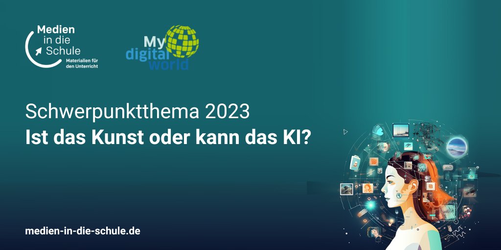 Der #Jugendwettbewerb "My Digital World" von @sicherimnetz findet wieder mit Unterstützung des FSM-Projekts "Medien in die Schule" statt. Noch bis zum 30. April können Beiträge eingereicht werden! Alle Informationen zum Wettbewerb 👉 mydigitalworld.org
#KI #Sicherheit #Kunst