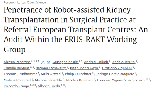 '@FPuigvert as pionner in #RAKT participated in this multicenter European study. There is a trend in the adoption of the robotic technique in the #livingdonor #transplantation,increasing from 18 to 44 %.' #PuigvertInScience @joanfundi 🔗pubmed.ncbi.nlm.nih.gov/38425835