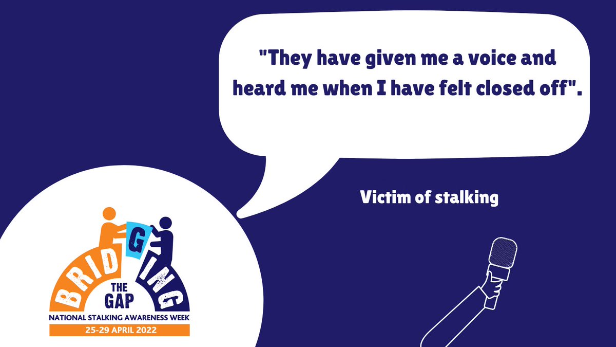 The National Stalking Helpline is here to listen to, support and advocate for victims of stalking on 0808 802 0300 or online bit.ly/2zFMuwQ #StalkingAwareness #RightToBeSafe